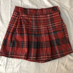 Plaid skort